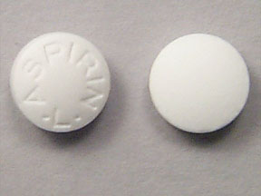 Pill ASPIRIN L White Round is Aspirin