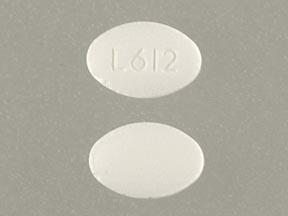 Pill L612 White Oval is Loratadine
