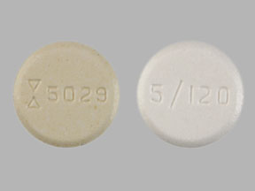 Pill Logo 5029 5/120 er Cetirizine og Pseudoefedrin Extended Release 5 mg / 120 mg