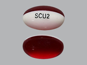 Pill SCU2 Red Oval is Docusate Sodium