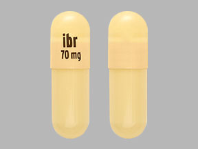 Pill ibr 70 mg Yellow Capsule/Oblong is Imbruvica