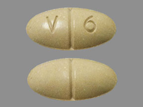 Pill V 6 Brown Oval is Vasculera