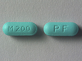 Pill PF M 200 Green Capsule/Oblong is MS Contin