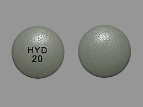 Pill HYD 20 Green Round is Hysingla ER