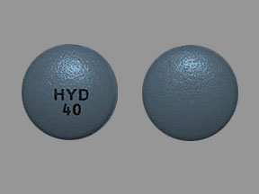 Pill HYD 40 Gray Round is Hysingla ER