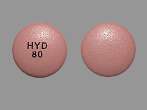Pill HYD 80 Pink Round is Hysingla ER