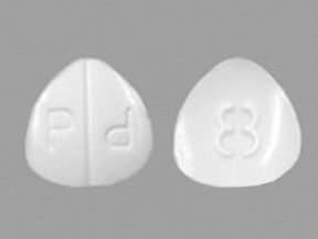 Pill P d 8 White Three-sided is Dilaudid