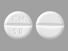 Pill EM 50 White Round is Euthyrox