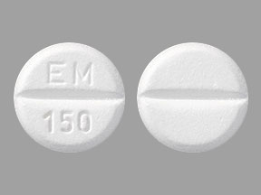 Pill EM 150 White Round is Euthyrox