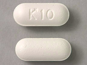 Pill K10 White Capsule/Oblong is Acetaminophen