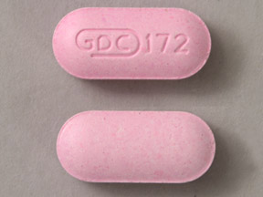 Pill GDC 172 Pink Capsule-shape is QC Pink Bismuth