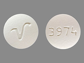 Pill 3974 V White Round is Lisinopril