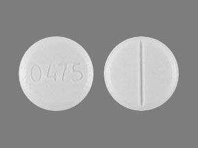 Pill 0475 White Round is Glycopyrrolate