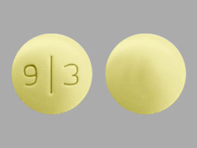 Pill 9 3 Yellow Round is Mercaptopurine