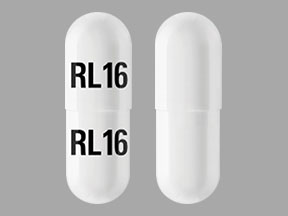 Pill RL16 RL16 White Capsule/Oblong is Kapspargo Sprinkle