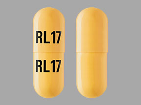 Pill RL17 RL17 Yellow Capsule-shape is Kapspargo Sprinkle