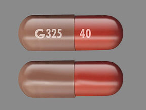 Pill G 325 40 Brown Capsule/Oblong is Absorica