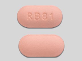 Pill RB 81 Pink Oval is Zolpidem Tartrate