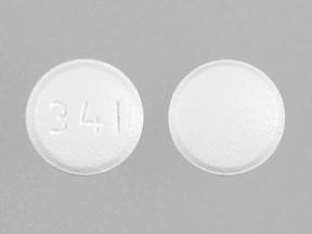 Pill 341 White Round is Benazepril Hydrochloride