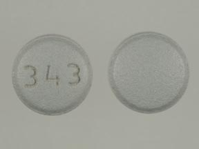 Pill 343 Gray Round is Benazepril Hydrochloride