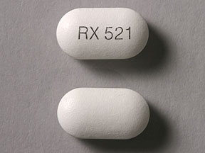 Pill RX 521 White Oval is Cefpodoxime Proxetil