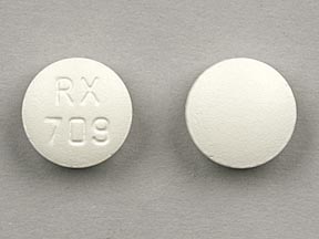 Pill RX 709 White Round is Ciprofloxacin Hydrochloride