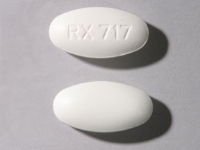 Pill RX 717 White Oval is Ofloxacin