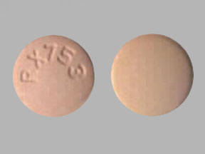 Pill RX753 Pink Round is Amoxicillin and Clavulanate Potassium