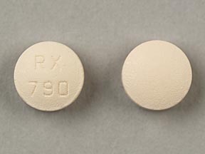 Pill RX 790 Beige Round is Simvastatin
