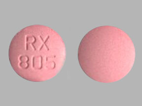 Pill RX 805 Pink Round is Fluconazole