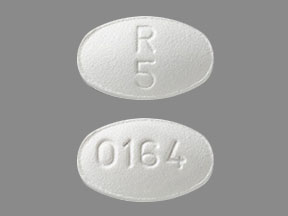 Pill R 5 0164 White Oval is Olanzapine