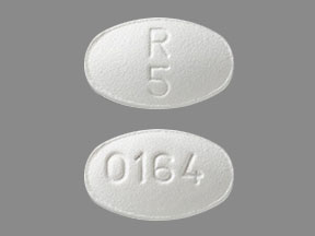 Pill R 5 0164 White Oval is Olanzapine