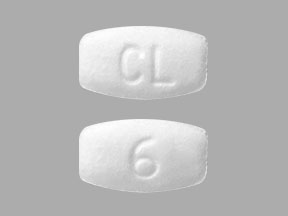 Pill CL 6 White Rectangle is Nitroglycerin (Sublingual)