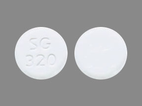 Pill SG 320 White Round is Lamotrigine (Orally Disintegrating)