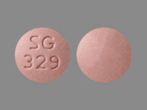 Pill SG 329 Pink Round is Aripiprazole