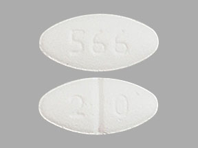 Fluoxetine hydrochloride 20 mg 566 2 0