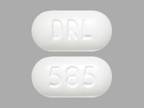 Pill DRL 585 White Capsule/Oblong is Ezetimibe and Simvastatin