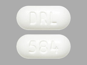 Pill DRL 584 White Capsule/Oblong is Ezetimibe and Simvastatin