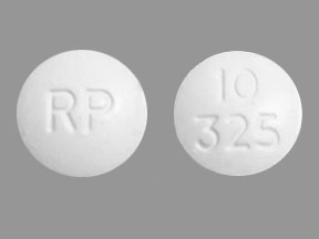 Acetaminophen and oxycodone hydrochloride 325 mg / 10 mg RP 10 325
