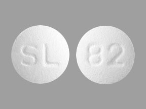 Pill SL 82 White Round is Dipyridamole