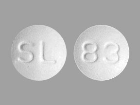 Pill SL 83 White Round is Dipyridamole