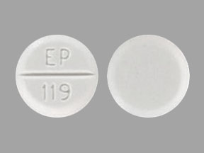 Pill EP 119 White Round is Bethanechol Chloride
