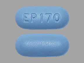 Pill EP 170 Blue Capsule-shape is Diflunisal
