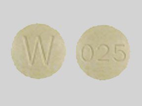 La pilule W 025 est Westhroid 16,25 mg (¼ grain)