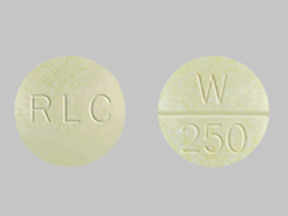 Westhroid 162.5 mg (2 ½ grain) RLC W 250