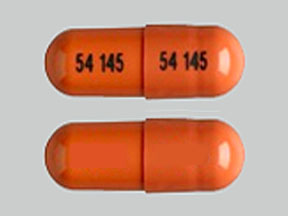 Pill 54 145 54 145 Red Capsule-shape is Ramipril