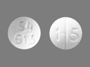 Pill 54 613 1 5 White Round is Codeine Sulfate