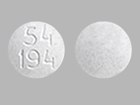 Pill 54 194 White Round is Irbesartan