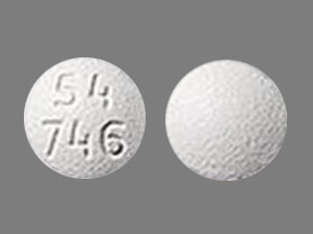 Pill 54 746 White Round is Eszopiclone