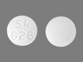 Pill 54 628 White Round is Alosetron Hydrochloride